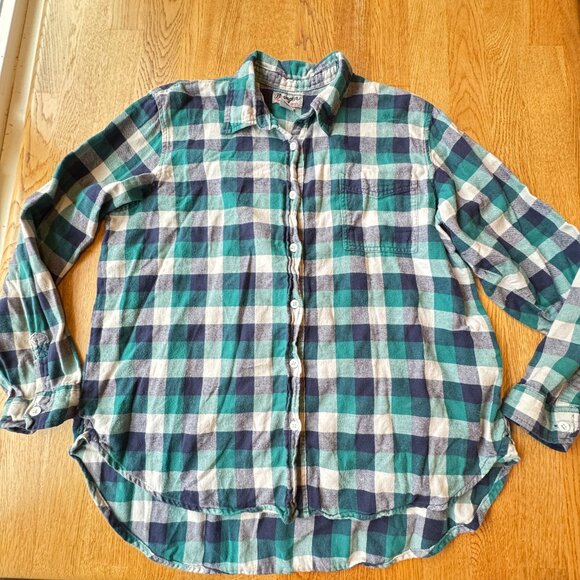 Wrangler Wrancher Shirts Plaid Button Up Top Size Large - Picture 1 of 6
